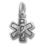 Silver Star of Life medical pendant
