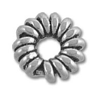 Silver serrated lock washer