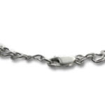 Silver chain necklace with lobster clasp