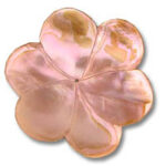 Pink glass flower-shaped decorative dish
