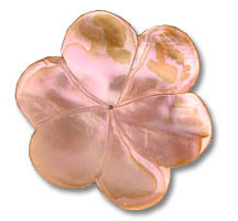 Pink glass flower-shaped decorative dish
