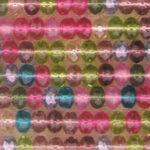 Shiny multicolored sequin dot pattern