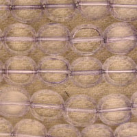 Beige bubble wrap close-up