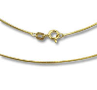 18" 1mm Round Snake Chain
