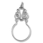 Ornate silver napkin ring