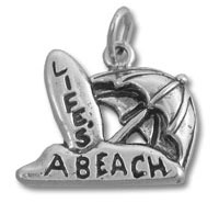 Silver Lee's A Beach umbrella charm