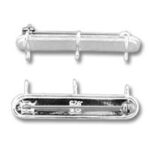 Sterling silver triple-loop slide bar clasp