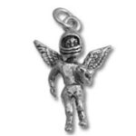 Silver angel charm pendant