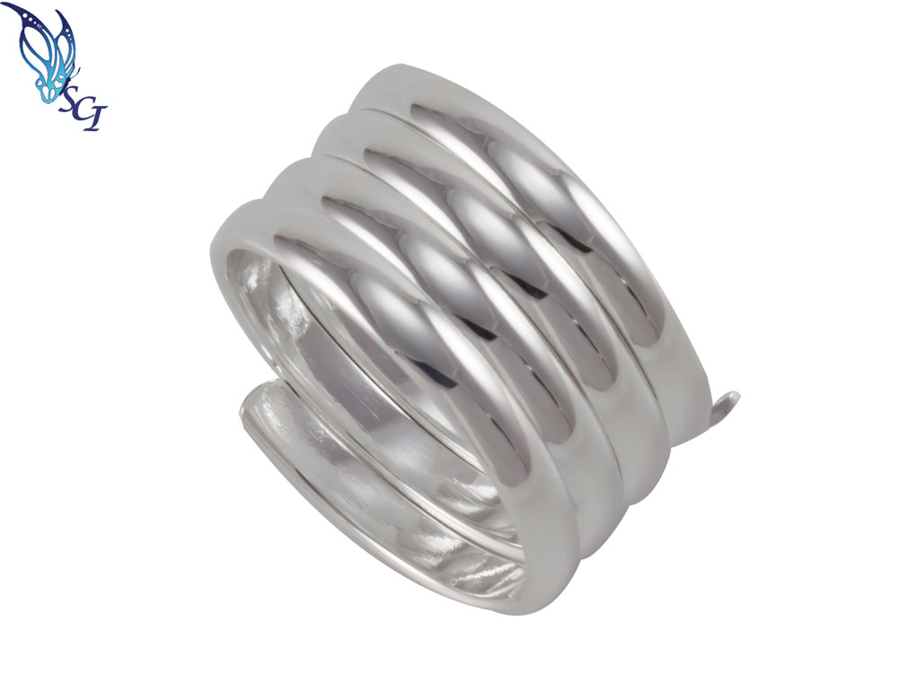 Silver Modern Swirl Multi Ring Silver Modern Swirl Multi Ring