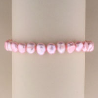 Pink freshwater pearl bracelet