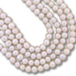 Multi-strand white pearl necklace