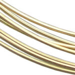 Close-up of gold hoop jewelry