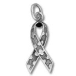 Autism awareness puzzle piece ribbon pendant