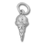 silver ice cream cone charm pendant