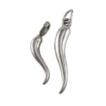 Sterling Silver Italian Horn Charm