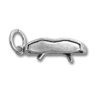 Silver dachshund pendant charm Silver dachshund pendant charm