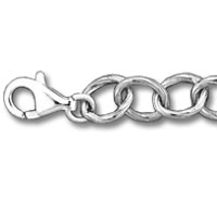 Silver chain with lobster clasp