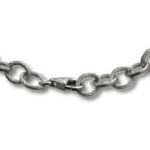 Close-up of silver chain links