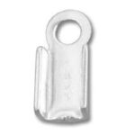 Metal crimp-on ring terminal connector
