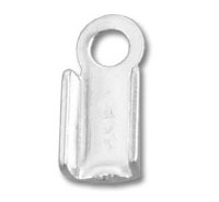 Metal crimp-on ring terminal connector