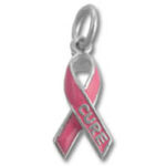 “Cure” Pink Awareness Ribbon Charm
