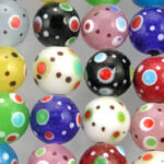 Multi Color Round Glass Beads