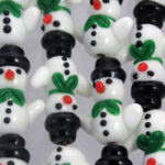 Snowman Glass Bead
