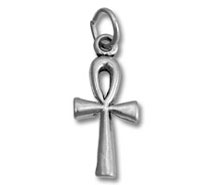 Silver ankh Egyptian cross pendant