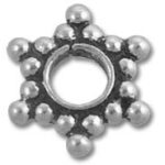 star-shaped metal spacer bead