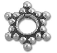 star-shaped metal spacer bead