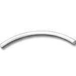 Curved chrome metal tube