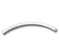 Curved chrome metal tube