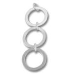 3 Circle Pendant 18mm x 1mm Ring