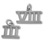 Sterling Silver Roman Numbers