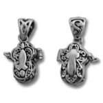 Prayer Box Cross and Fish Charm