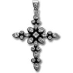 Antique diamond cross pendant