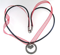 Affirmation Pendant Blue Silk