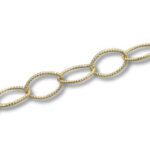 Gold Filled Roped Oval Chain