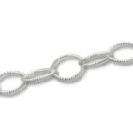 .5mm White Rope Oval Link