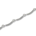 Silver Footage Chain Curved Bar