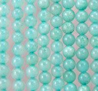Turquoise round gemstone bead strands