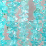 Aqua chip gemstone bead strands