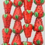 Strawberry Glass Beads