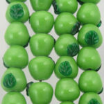 Green Apple Glass Beads