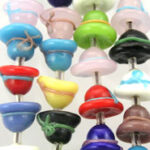 Hat Glass Beads