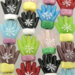 Snowflake Glove Glass Beads