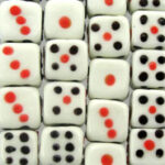 Dice Glass Bead