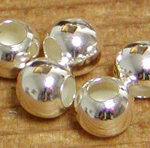 8mm Silver Spacer Beads 10pcs