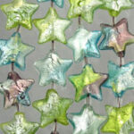 Multicolor Star Glass Beads