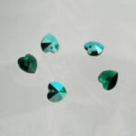 Emerald Aurore Boreale Heart Austrian Crystals